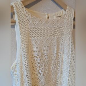 Monteau Ivory Lace Mini Dress Size Small